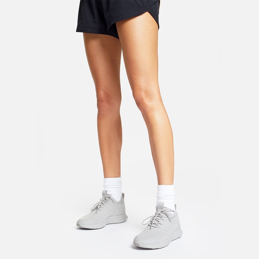 Vitamin FF Soft Grey Knit Sports Trainers