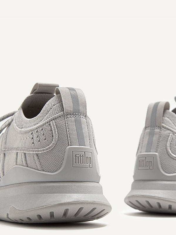 Vitamin FF Soft Grey Knit Sports Trainers