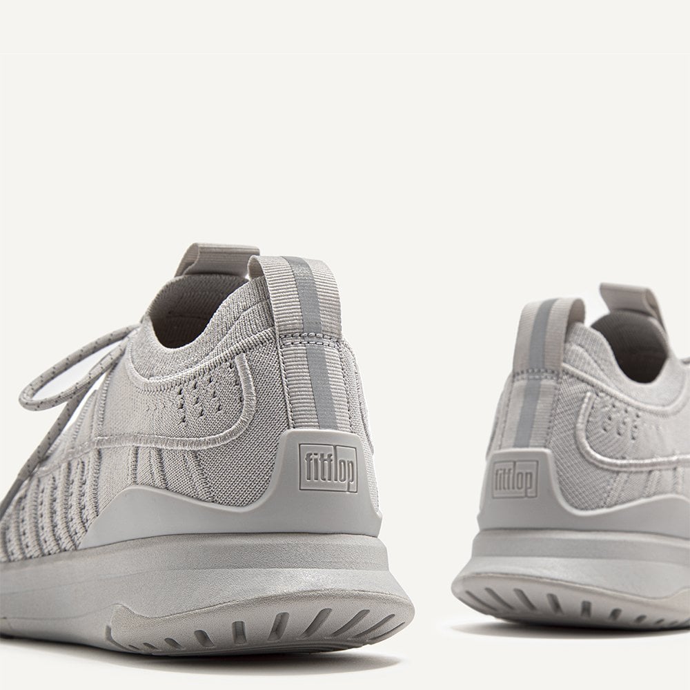 Vitamin FF Soft Grey Knit Sports Trainers
