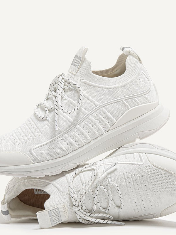 Vitamin FF Urban White Knit Sports Trainers
