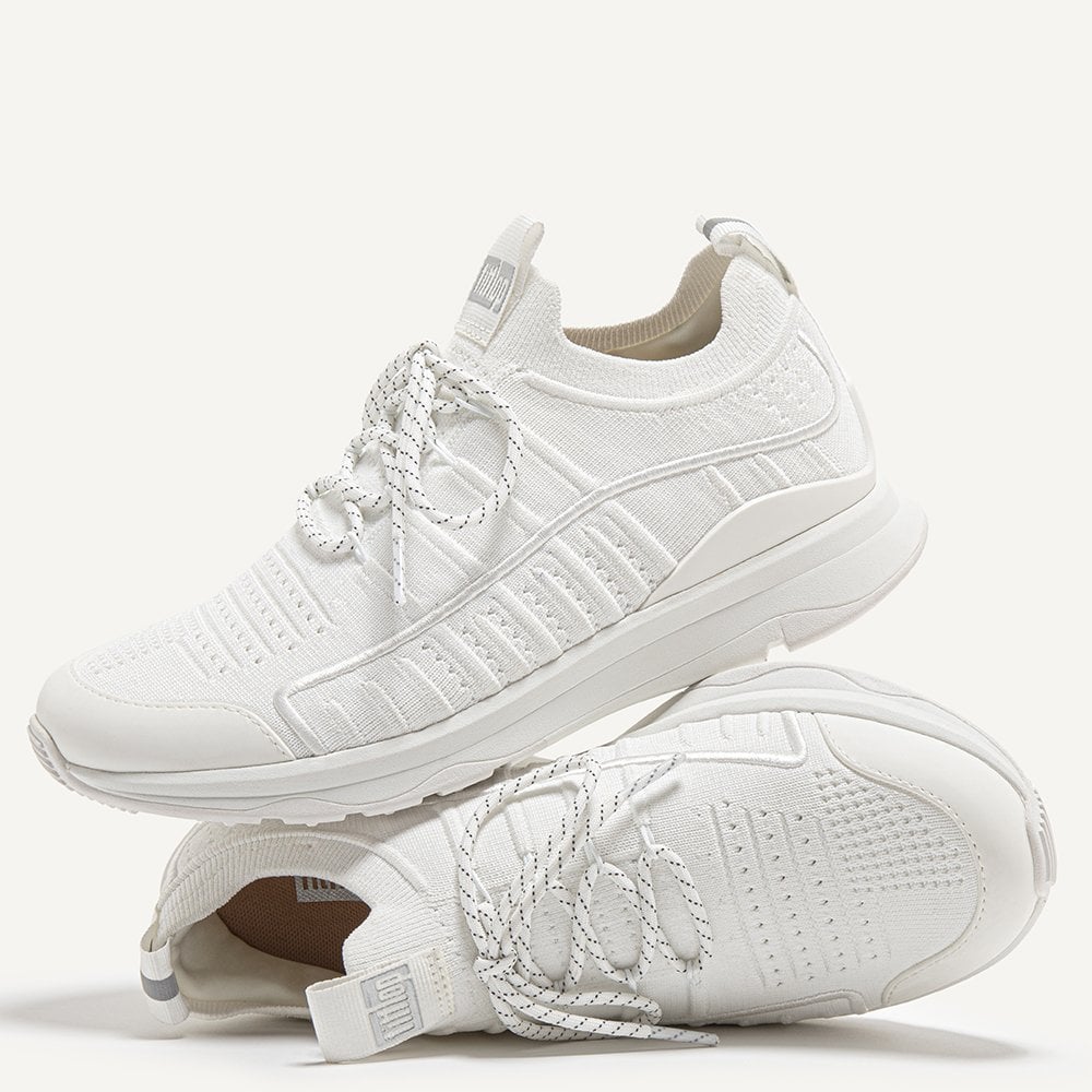 Vitamin FF Urban White Knit Sports Trainers