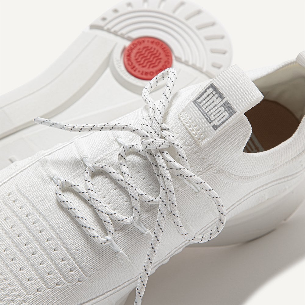 Vitamin FF Urban White Knit Sports Trainers