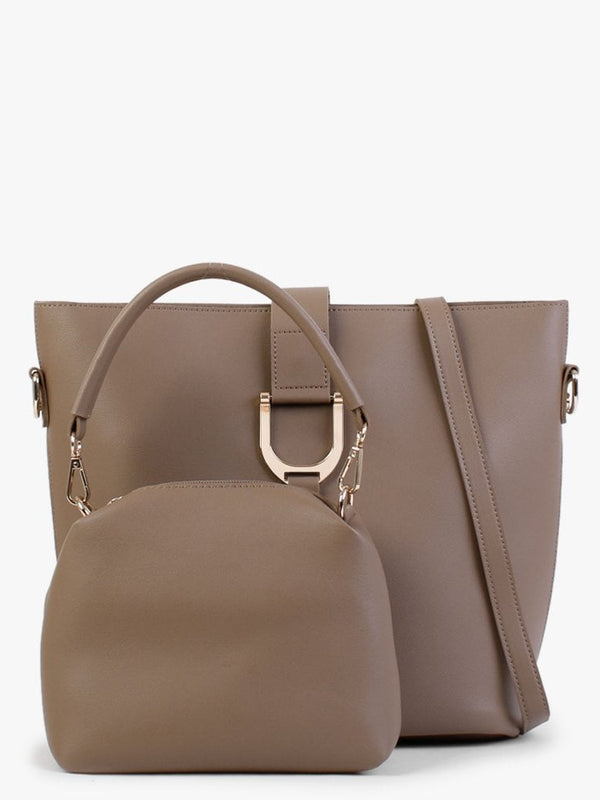 Taupe Bucket Bag