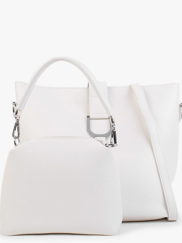 White Bucket Bag