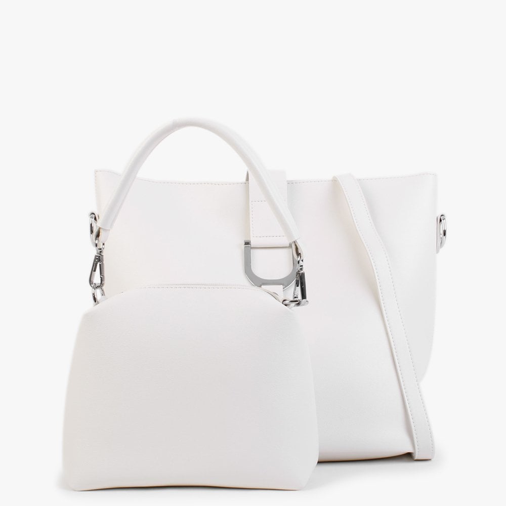 White Bucket Bag