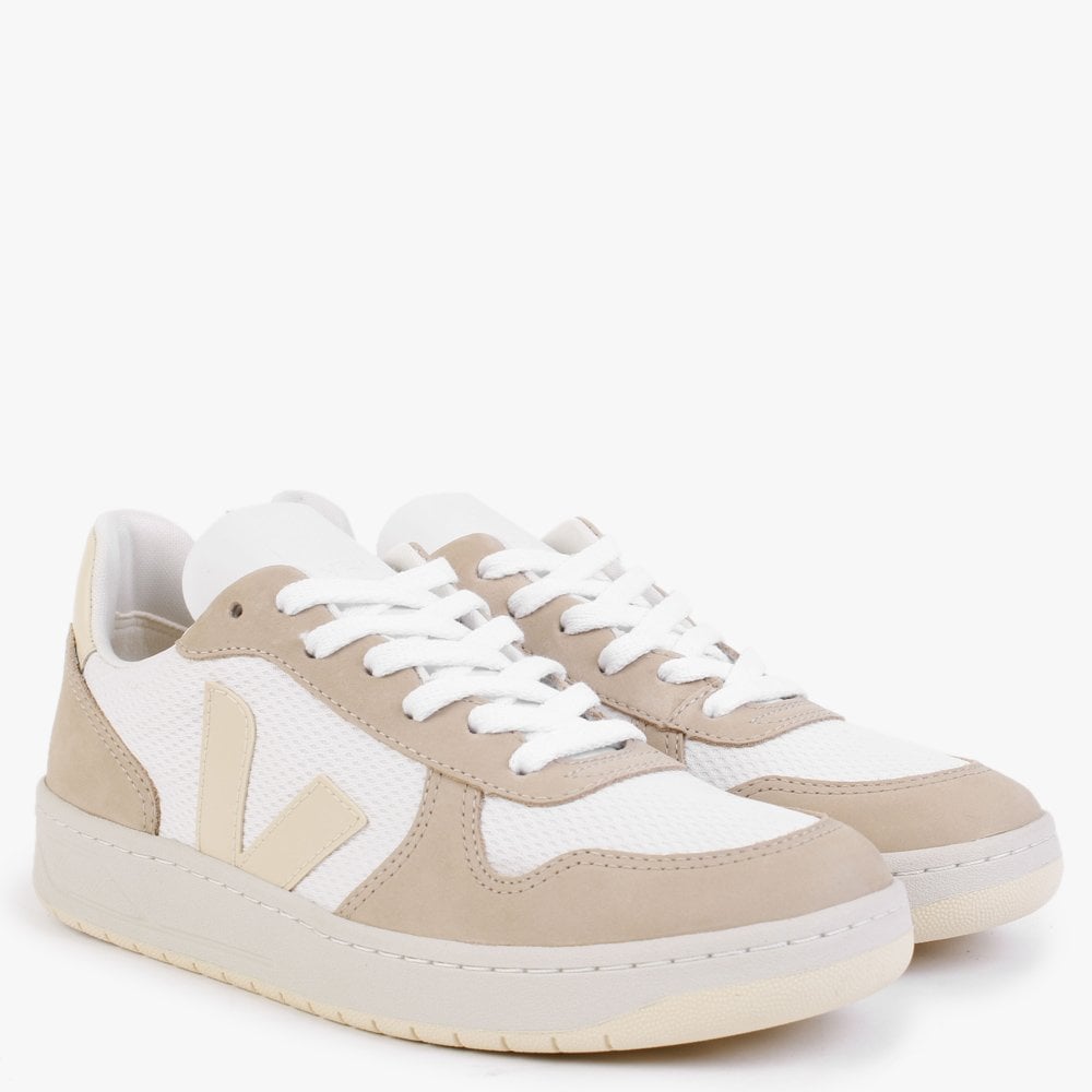 V-10 Alveomesh White Butter Almond Trainers