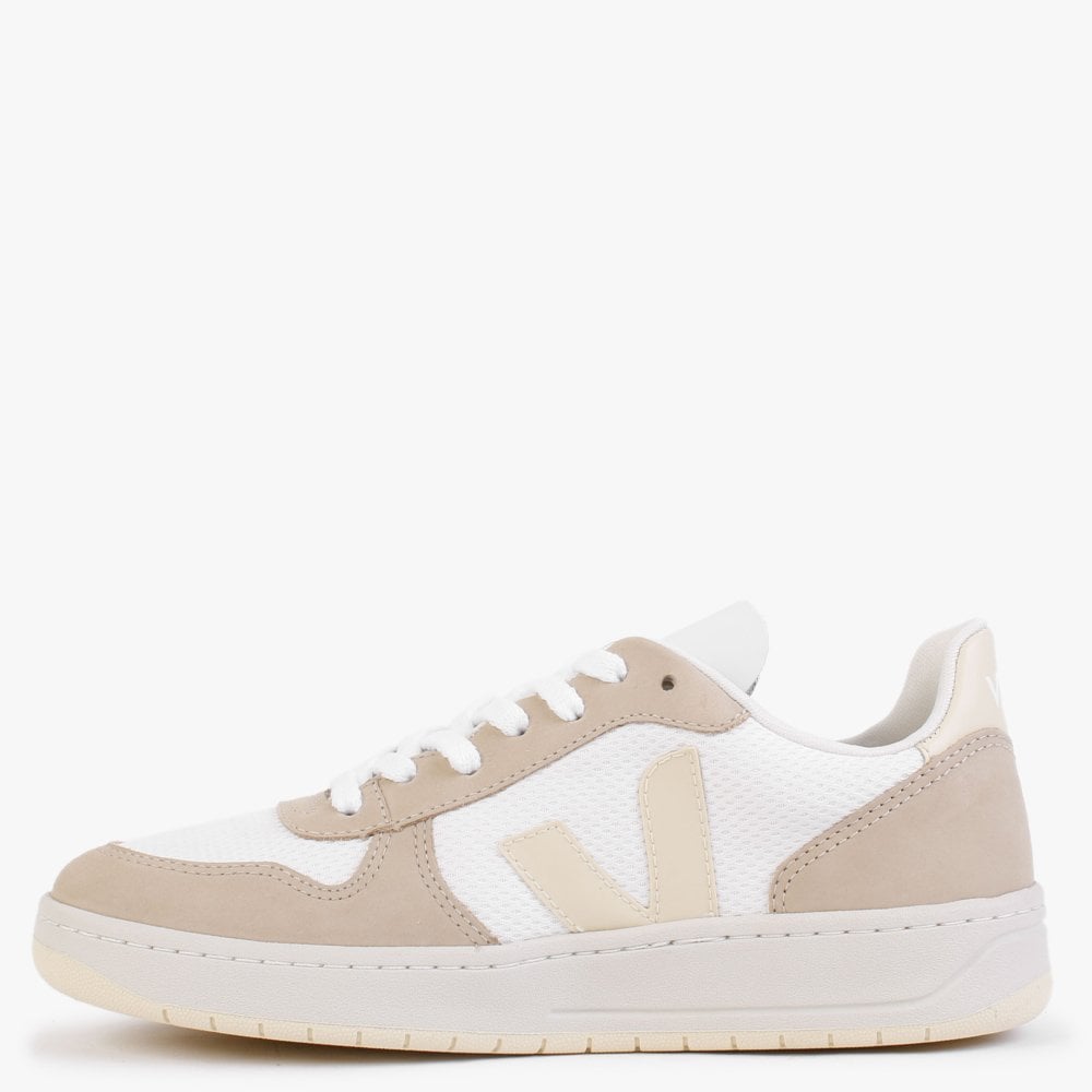 V-10 Alveomesh White Butter Almond Trainers