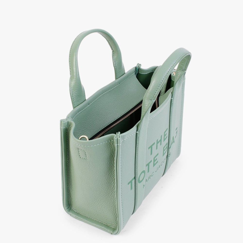 The Leather Mini Aspen Green Tote Bag