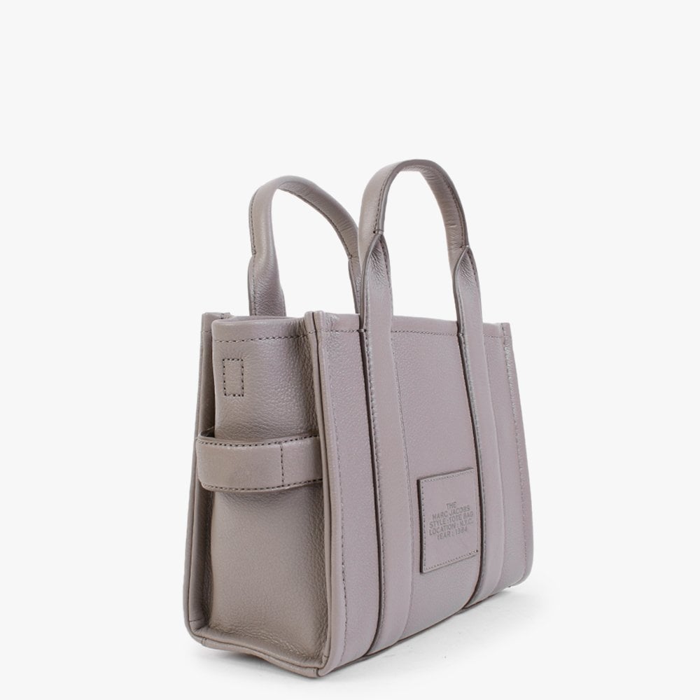 The Leather Small Cement Tote Bag