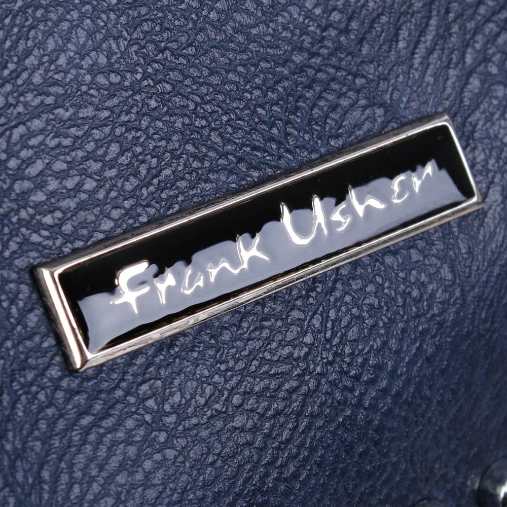 Navy Studded Draw String Shoulder Bag