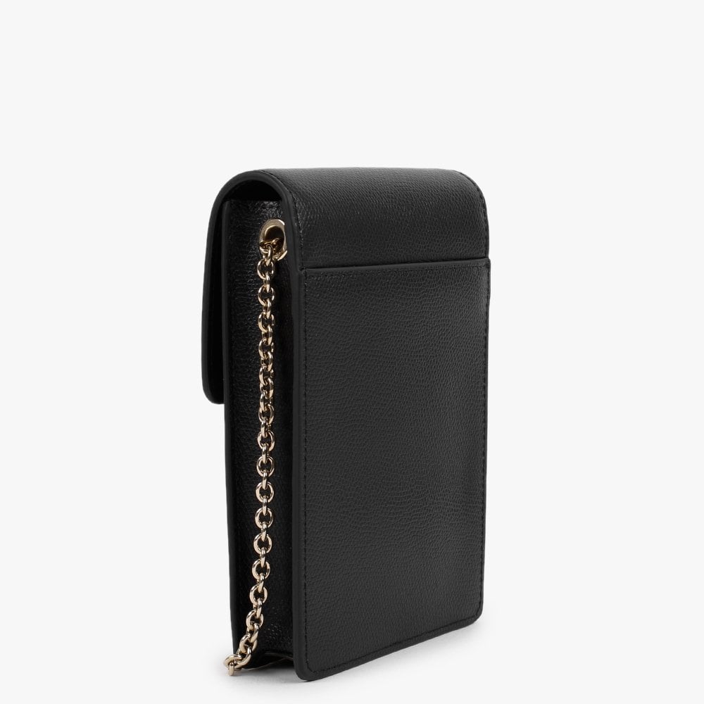 Ares Black Leather Phone Case
