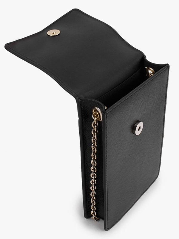 Ares Black Leather Phone Case