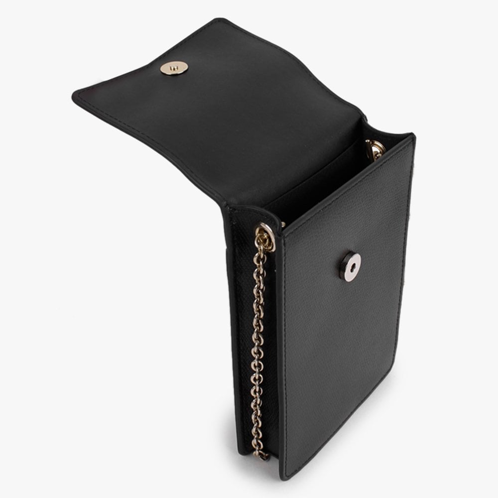 Ares Black Leather Phone Case