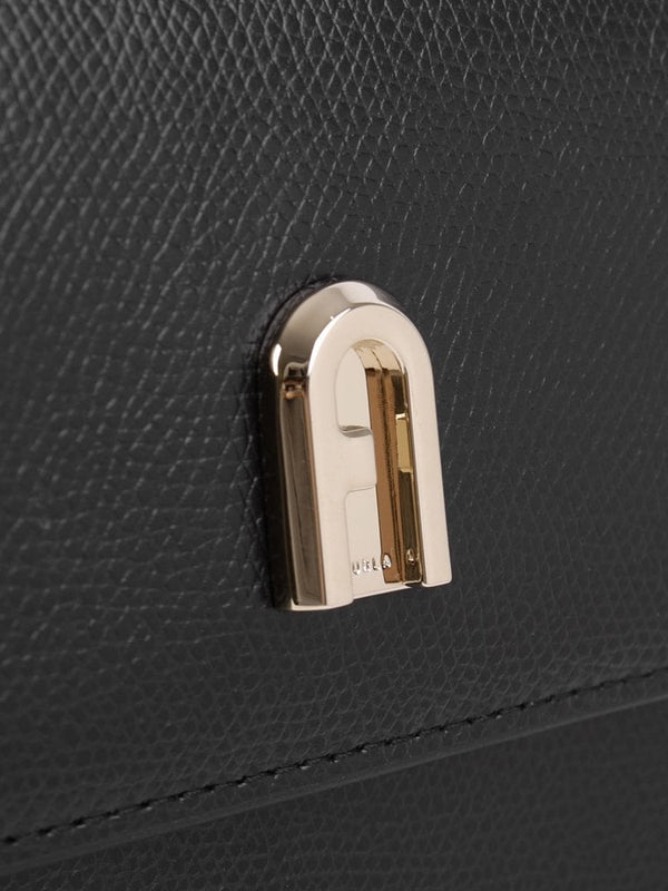Ares Black Leather Phone Case