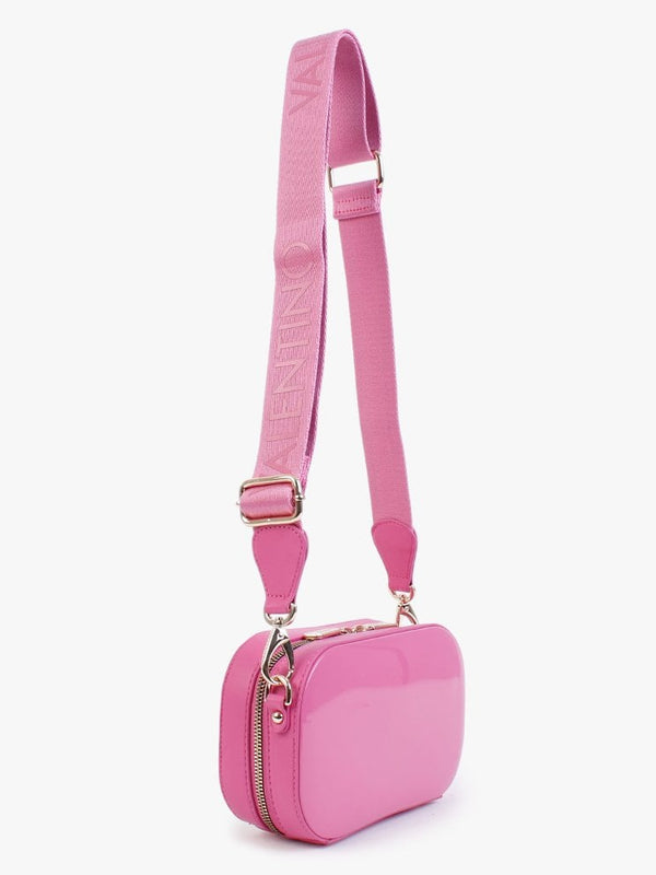 Sabel Haversack Fuxia Patent Cross-Body Bag