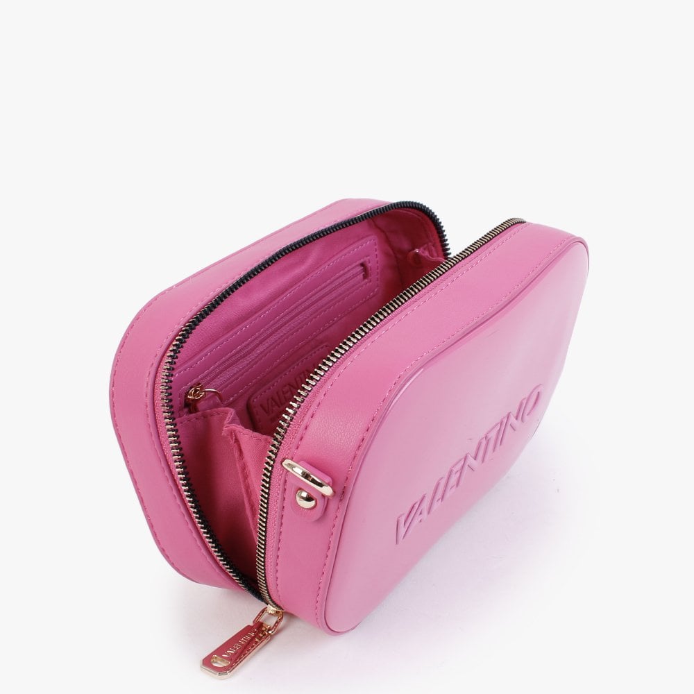 Sabel Haversack Fuxia Patent Cross-Body Bag