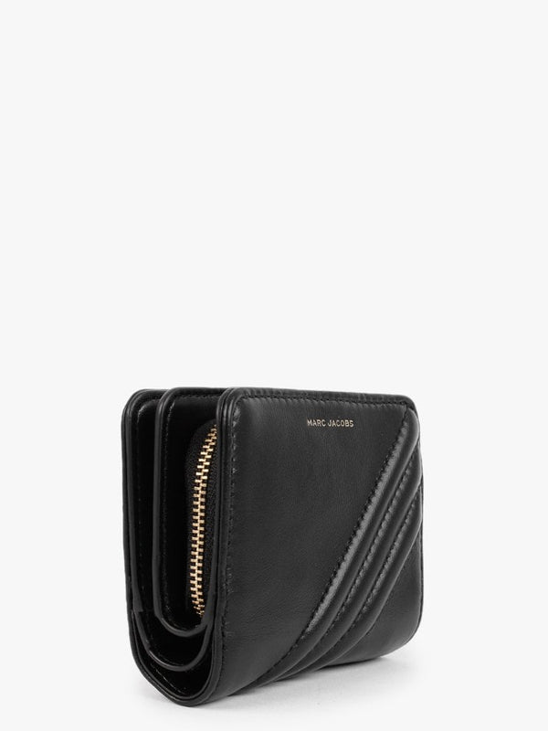 The Glam Shot Mini Compact Black Leather Wallet