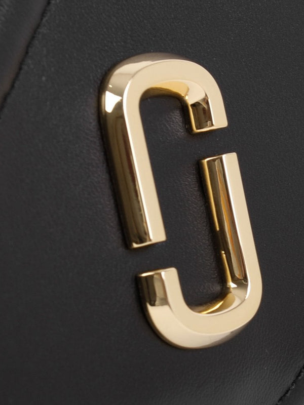 The Glam Shot Mini Compact Black Leather Wallet