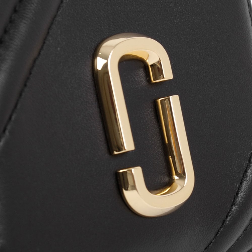 The Glam Shot Mini Compact Black Leather Wallet