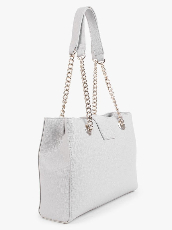 Divina Ghiaccio Pebbled Chain Tote Bag