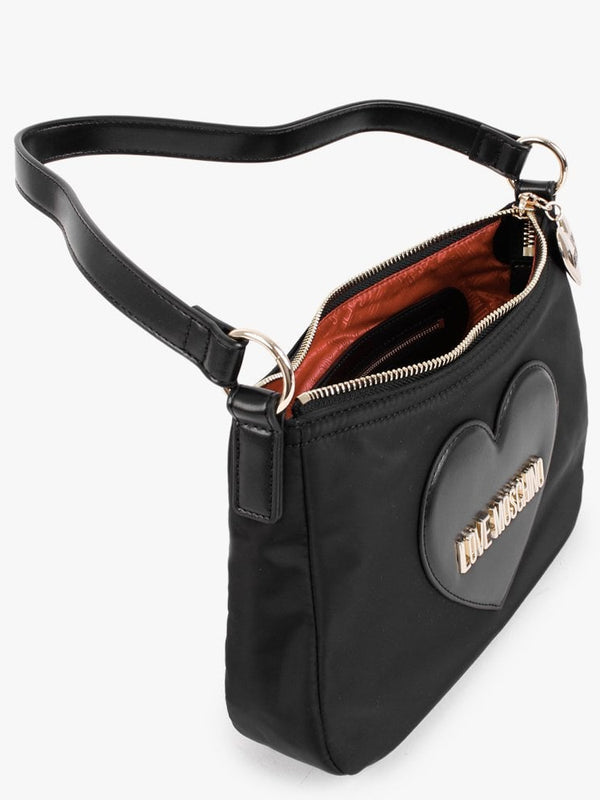 Full Of Love Black Shoulder Bag