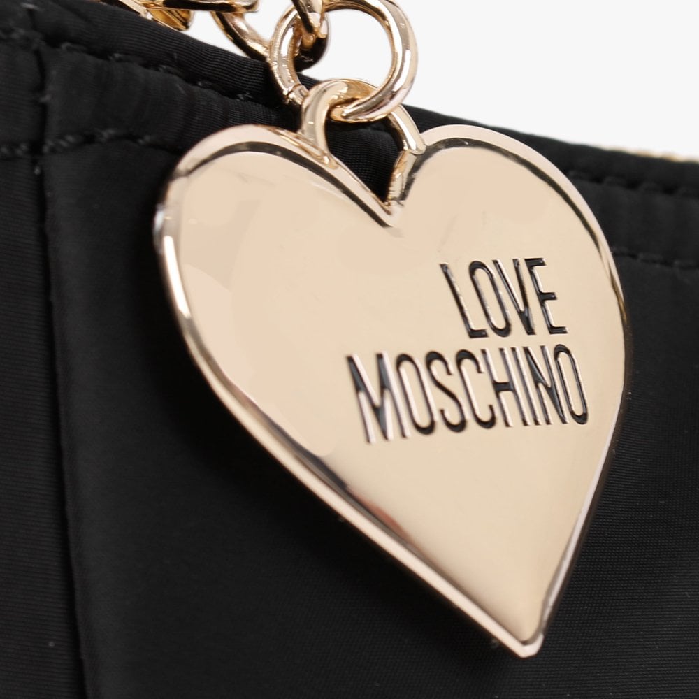 Full Of Love Black Shoulder Bag