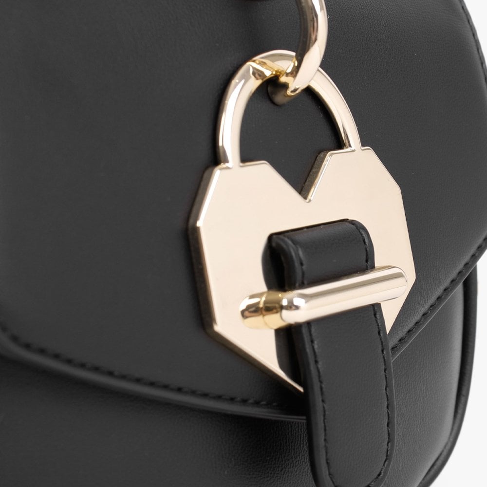 Lockie Heart Black Cross-Body Bag