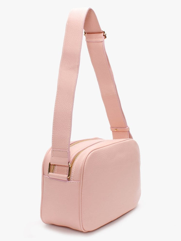 Dicam Pink Leather Woven Camera Bag