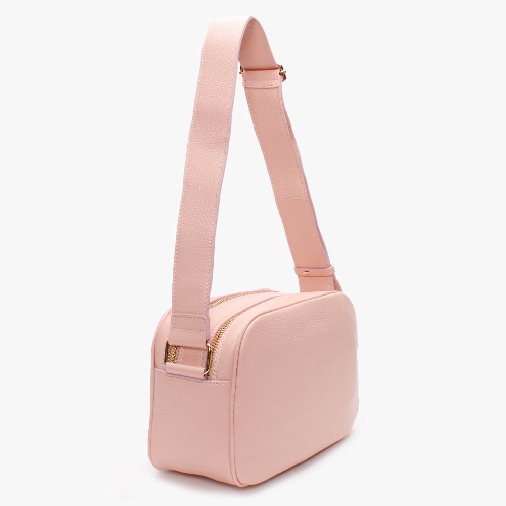 Dicam Pink Leather Woven Camera Bag