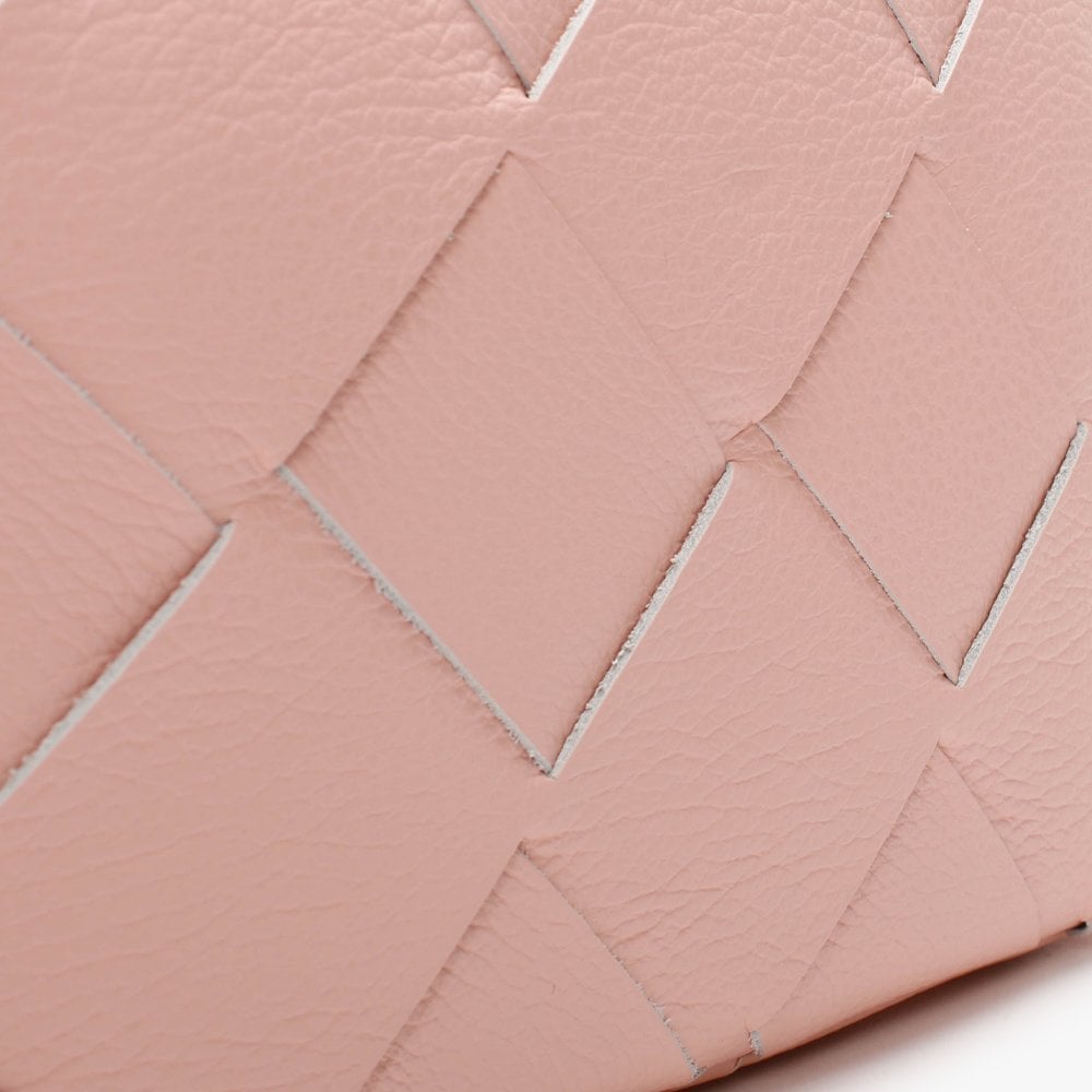 Dicam Pink Leather Woven Camera Bag