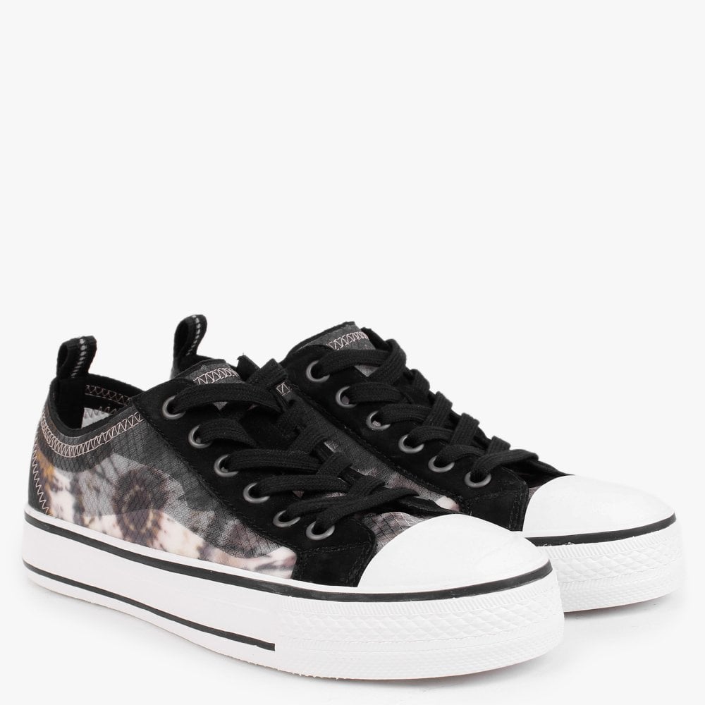 Vertu Transparent Tie Dye Cuoio Multi Lace Up Trainers