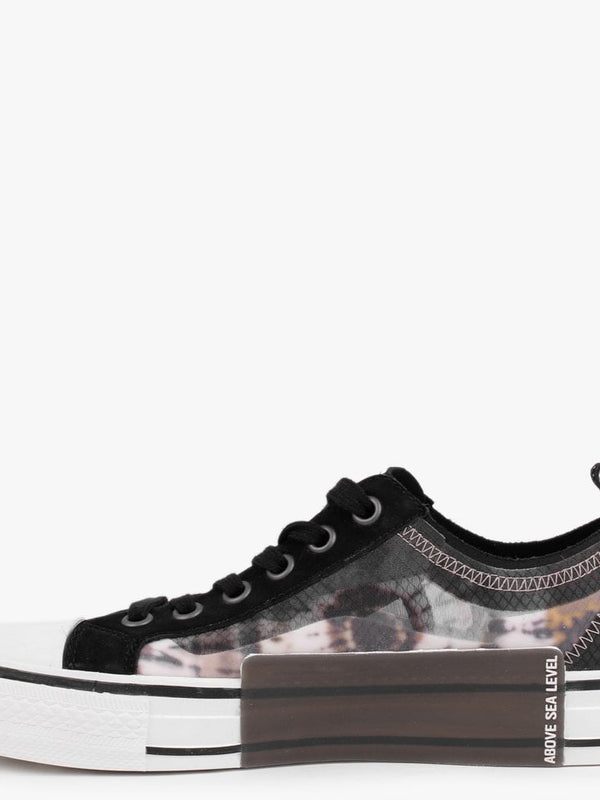 Vertu Transparent Tie Dye Cuoio Multi Lace Up Trainers