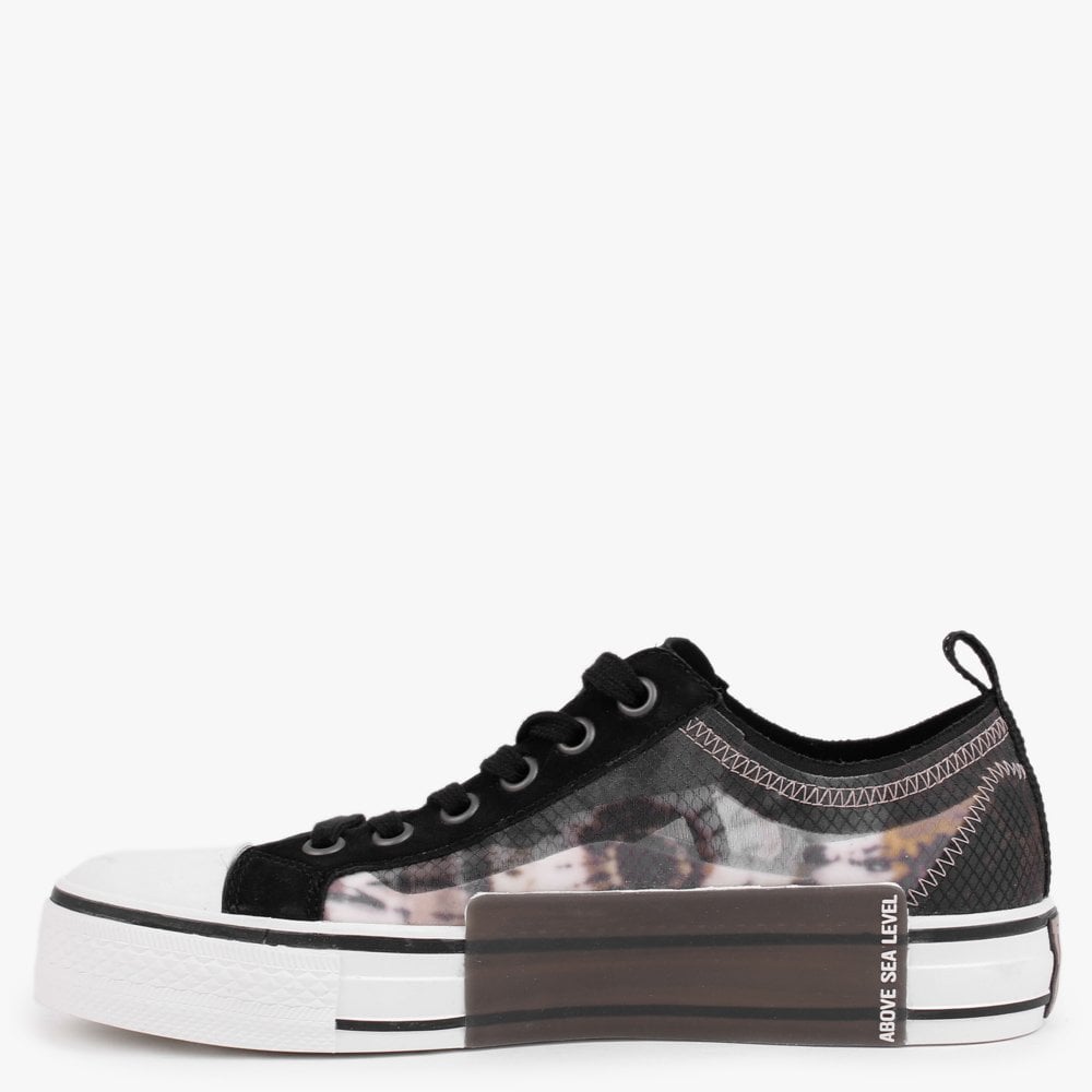 Vertu Transparent Tie Dye Cuoio Multi Lace Up Trainers