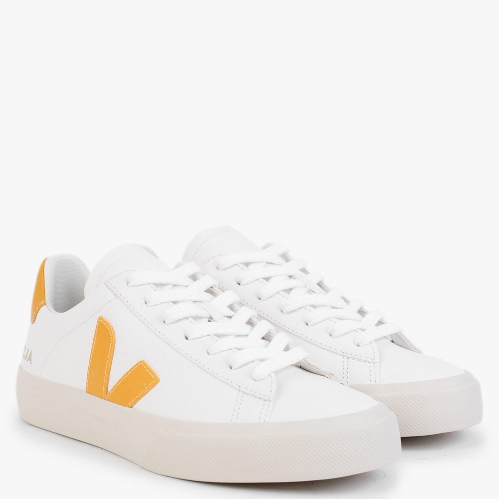 Campo Chromefree Leather Extra White Ouro Trainers