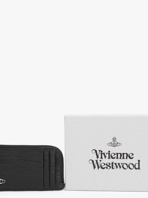 Polly Vegan Black Zip Around Card Case