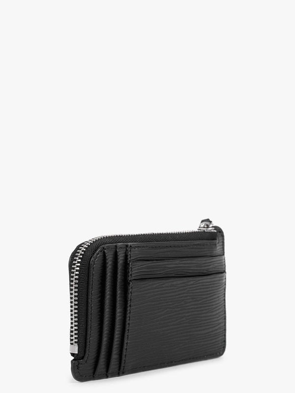Polly Vegan Black Zip Around Card Case