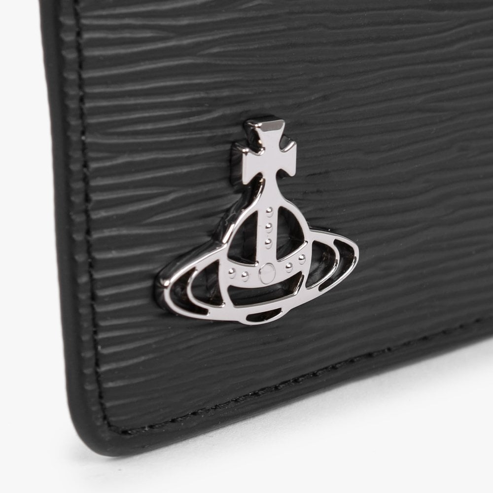 Polly Vegan Black Zip Around Card Case