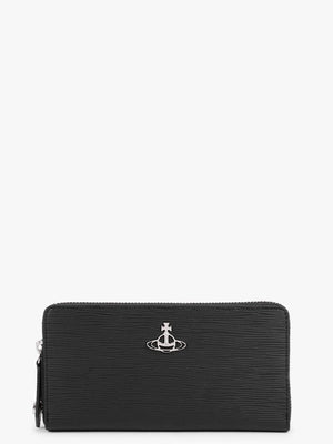 Polly Vegan Black Zip Around Wallet