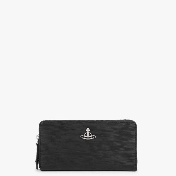 Polly Vegan Black Zip Around Wallet
