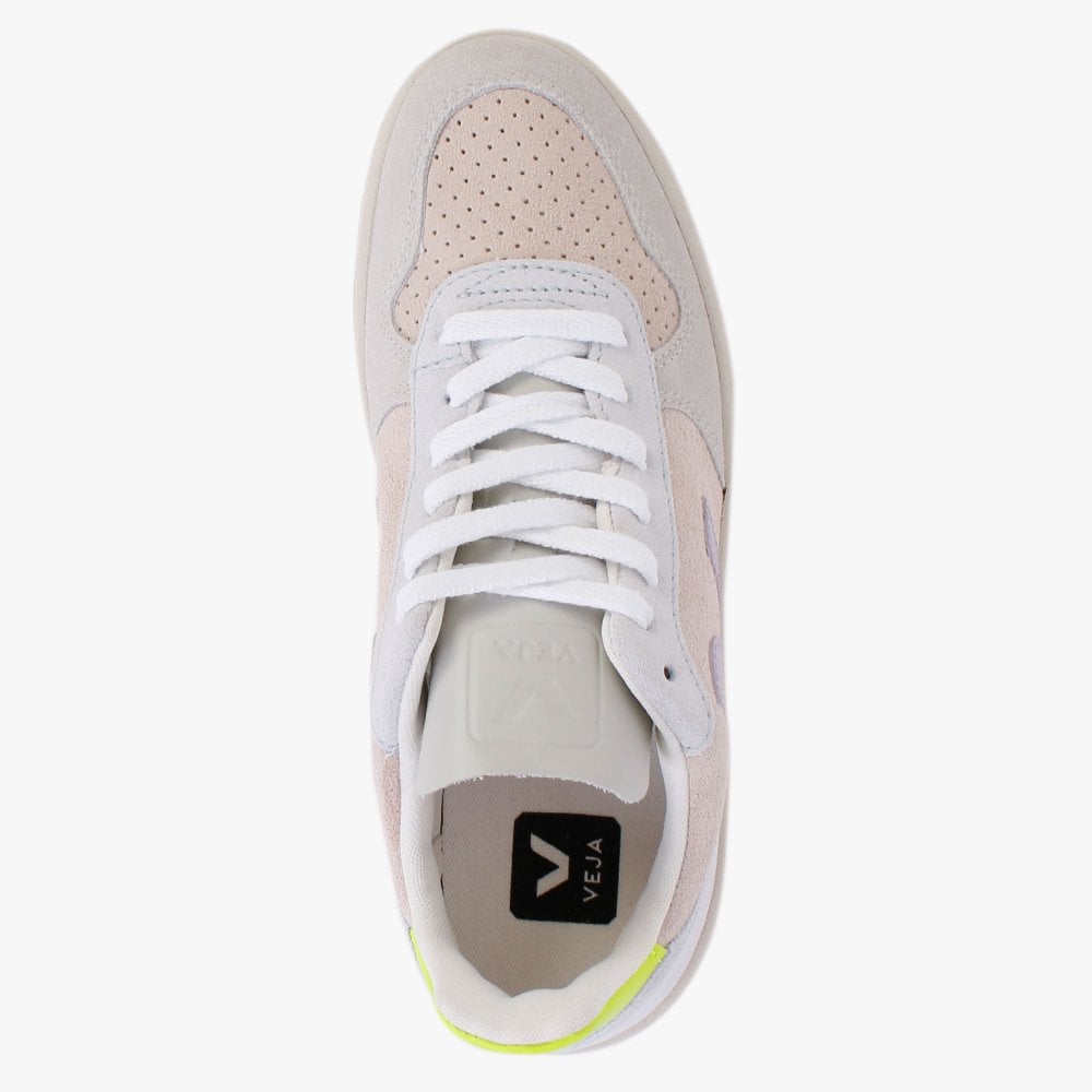V-10 Multico Sable Parme Suede Trainers