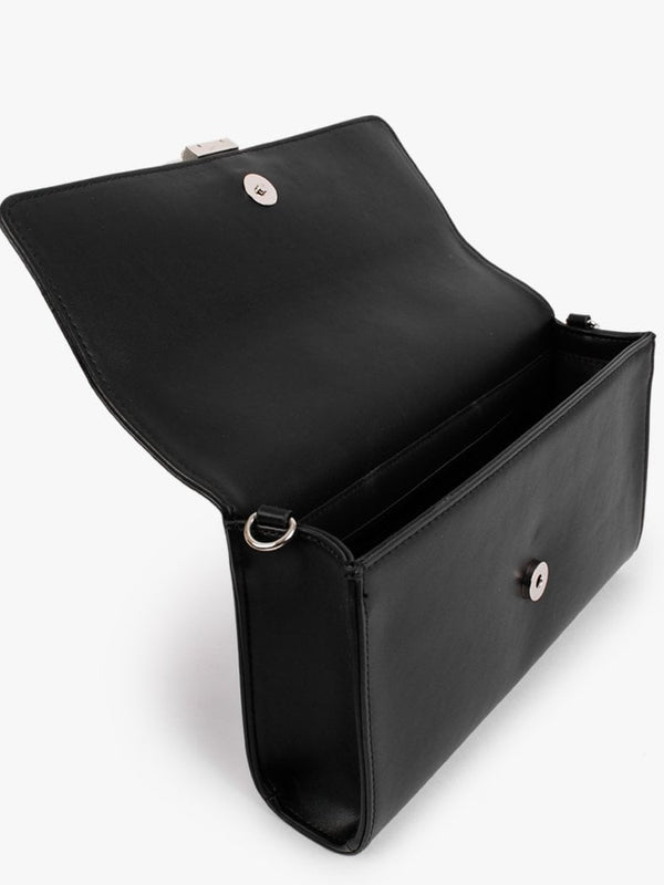 Medium Piccadilly Black Satchel Bag