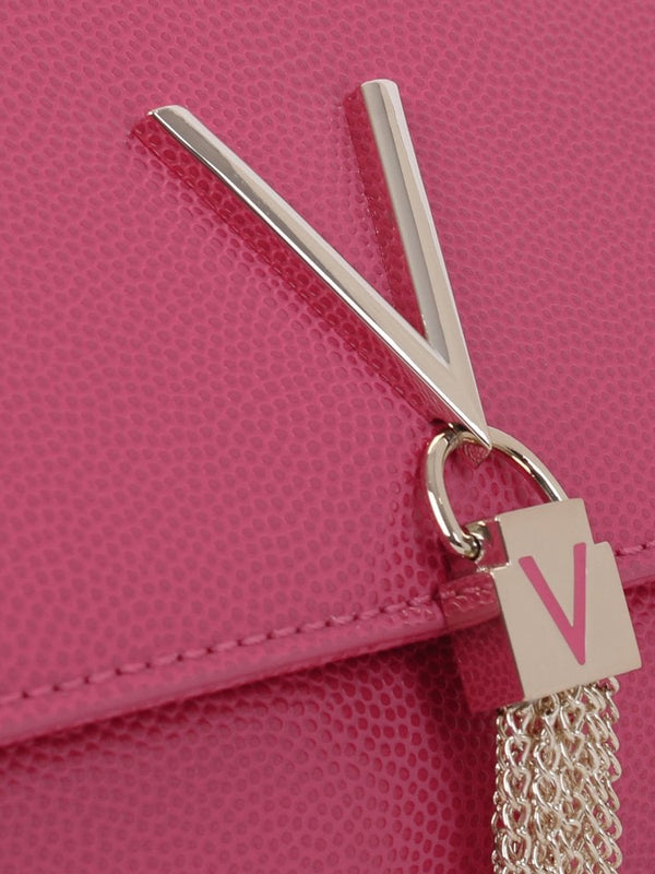 Divina Fuxia Pebbled Clutch Bag