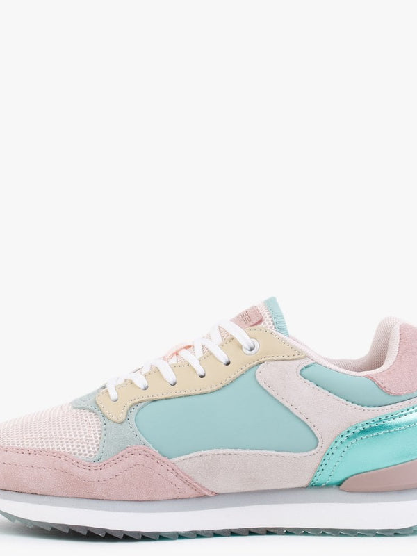 City Singapore Multicoloured Suede Trainers