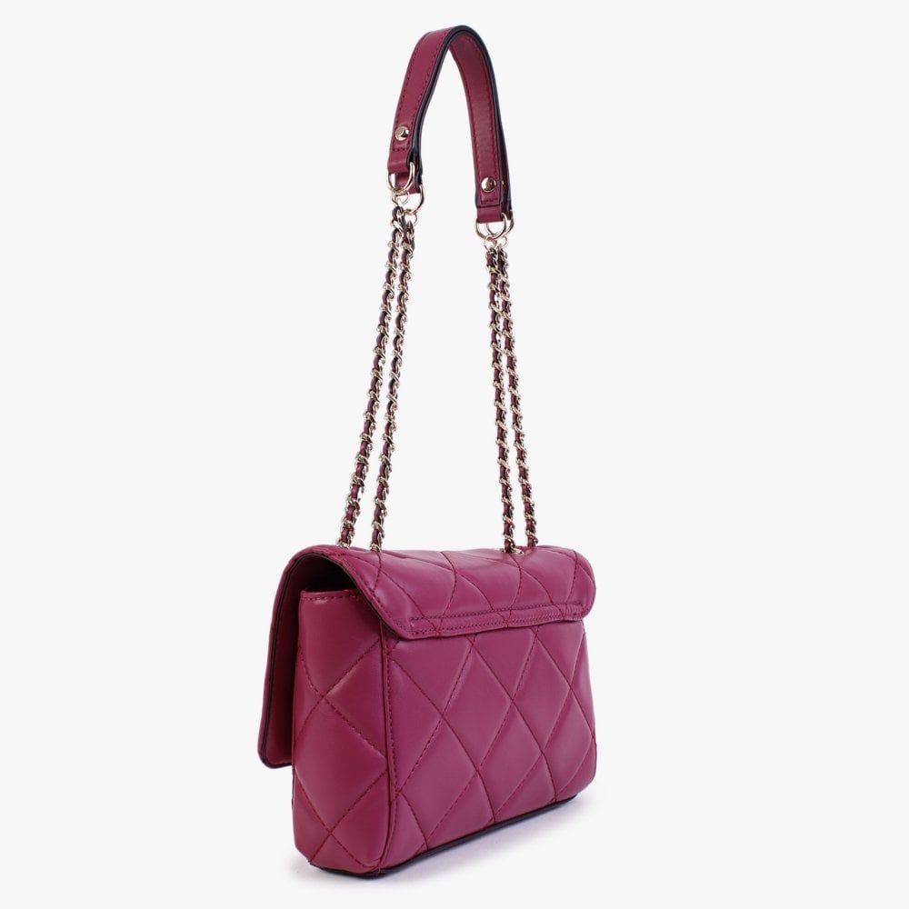 Helaina Quilted Fuchsia Cross-Body Bag