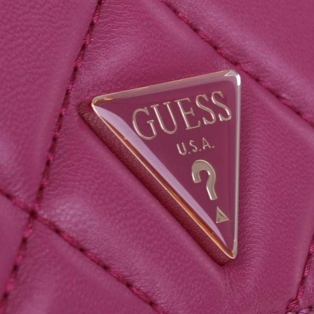 Helaina Quilted Fuchsia Cross-Body Bag