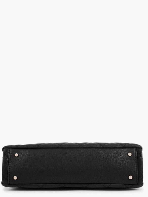 Gillian Quilted Black Hobo Bag