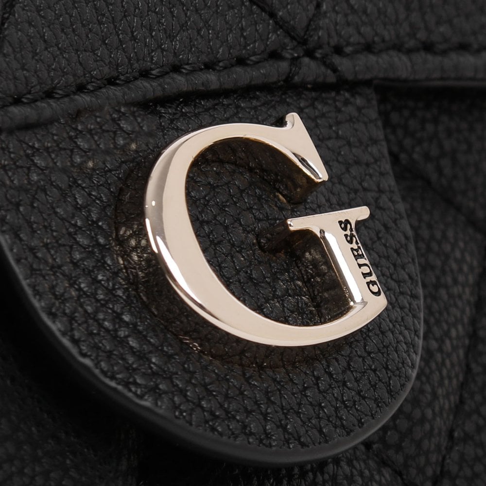 Gillian Quilted Black Cross-Body Bag