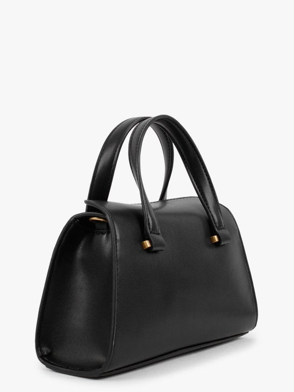 Mini Stephi Black Satchel Bag