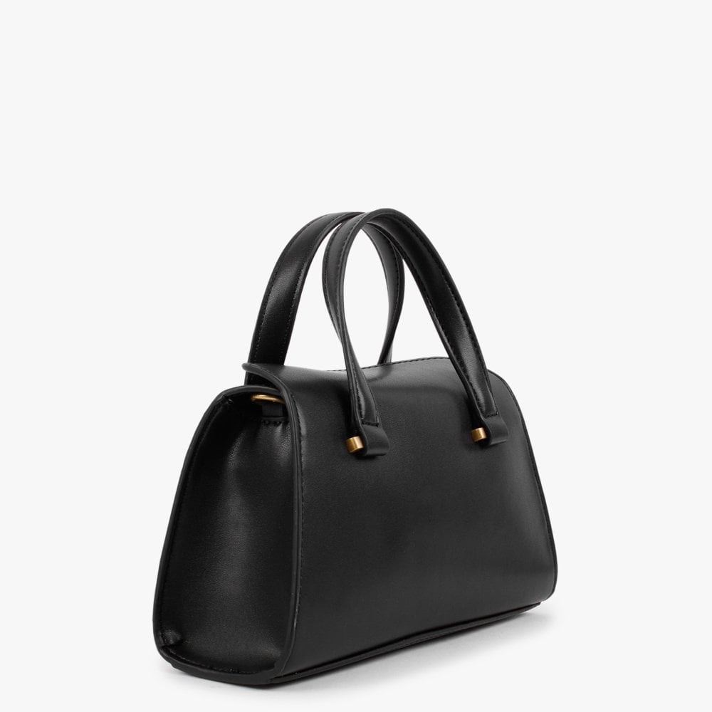 Mini Stephi Black Satchel Bag