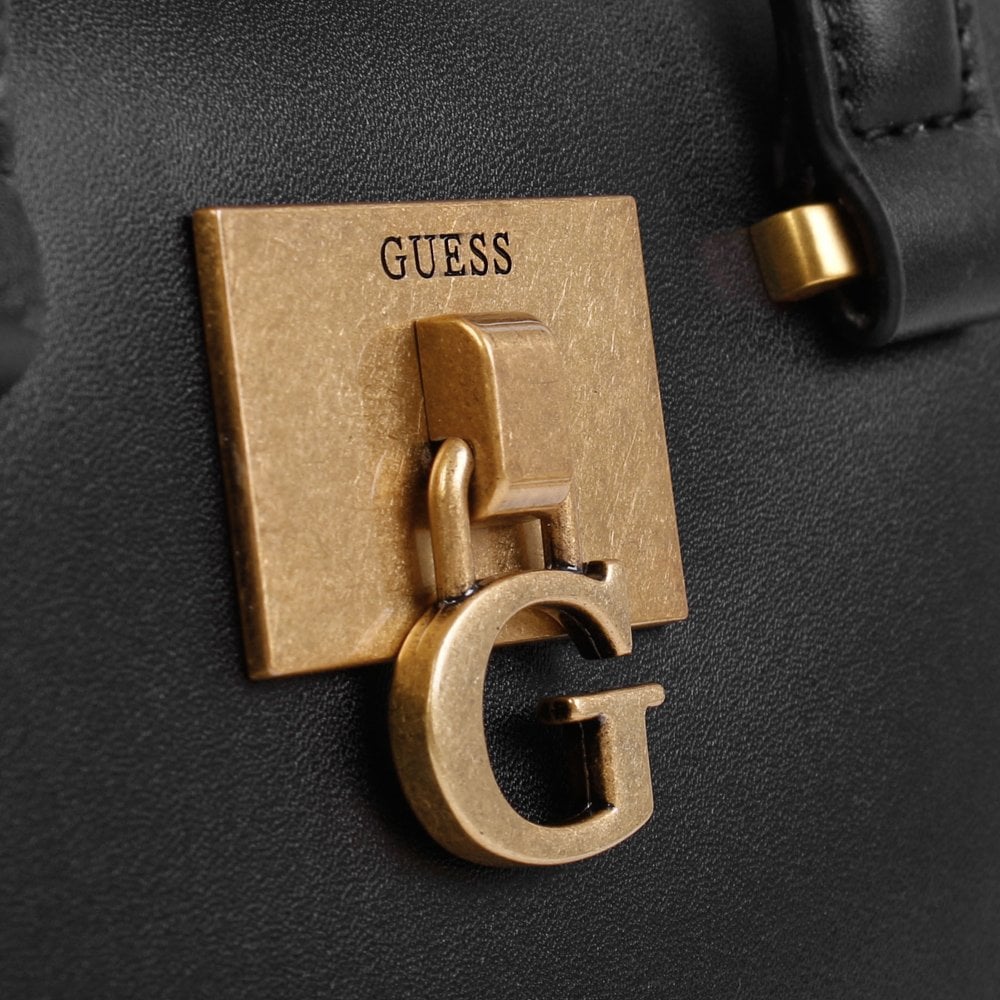 Mini Stephi Black Satchel Bag